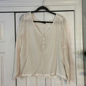 White Abercrombie blouse